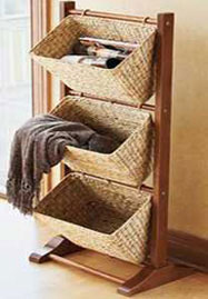 3 tiered waterhyacinth baskets