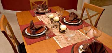 indoor dining table and chairs